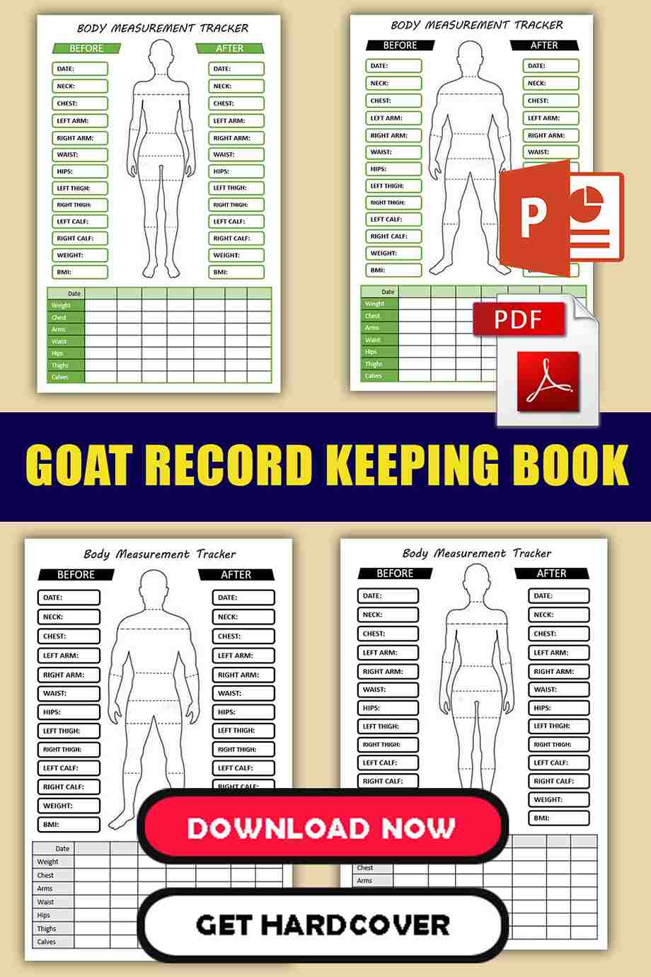  Printable Body Measurement Chart for Women